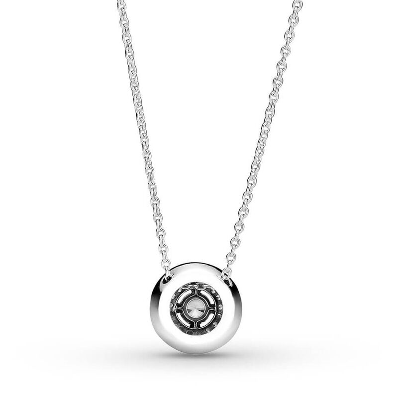 Pandora Sparkling Double Halo CZ Collier Necklace image number 2