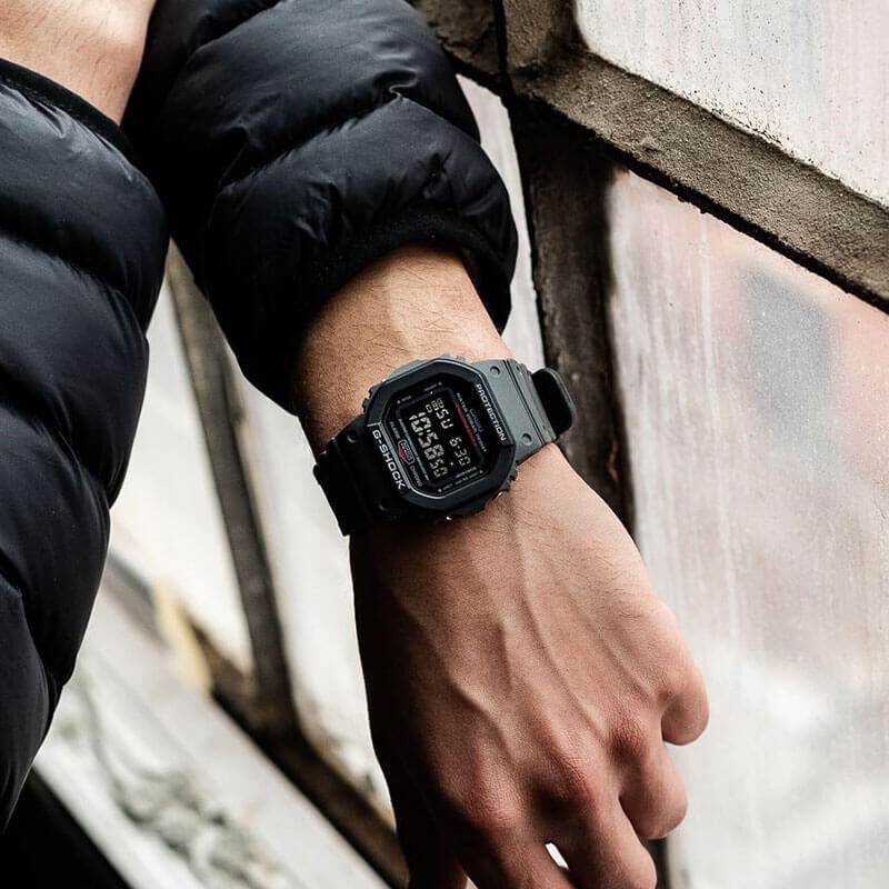 G-Shock Gray & Black Rectangular Watch, 48.9mm image number 3