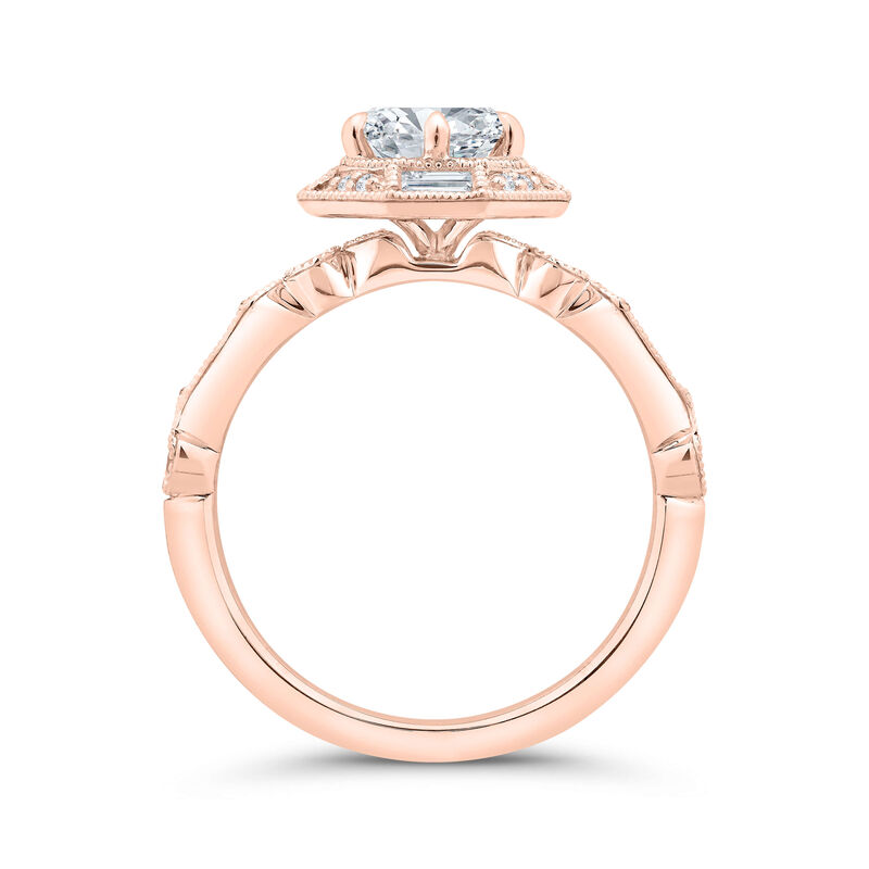 Bella Ponte Engagement Ring Setting, 14K Rose Gold image number 2