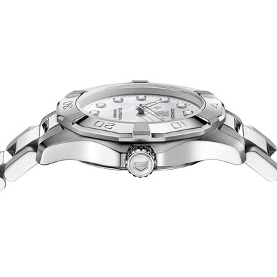 TAG Heuer Aquaracer Professional 100 Solargraph White Dial Watch, 28mm