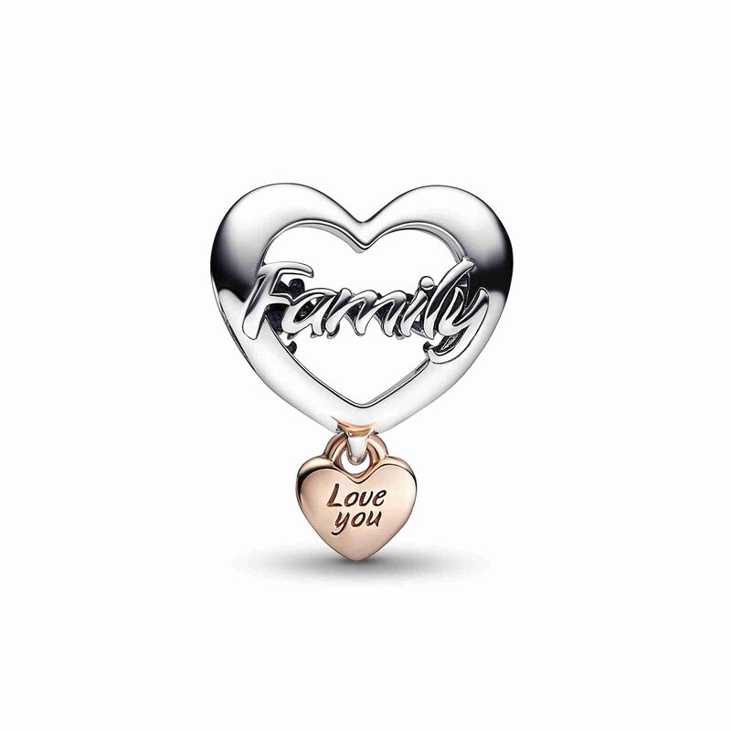 Pandora Love You Family Heart Charm image number 2