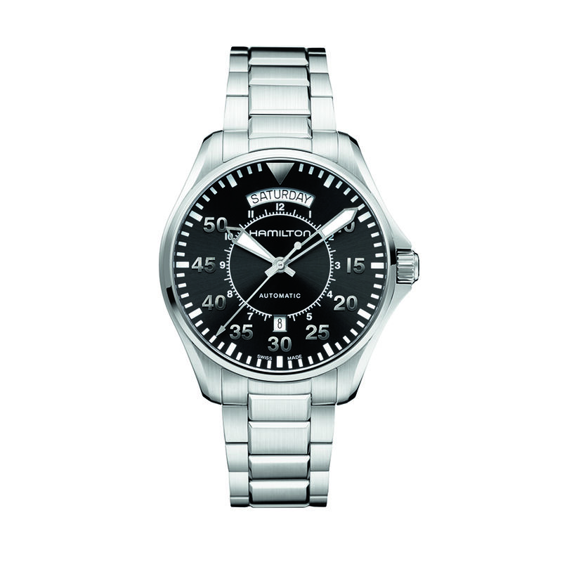 Hamilton Khaki Aviation Pilot Day Date Auto Black Dial Watch, 42mm image number 0