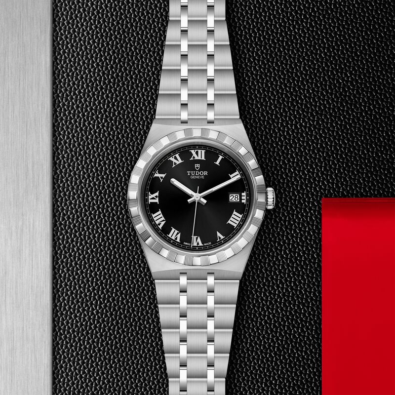 TUDOR Royal Black Sunray-Finish Dial Watch, 38mm image number 2
