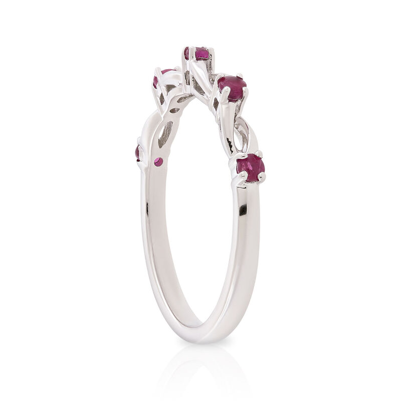 Ruby Open Twist Band 14K image number 2