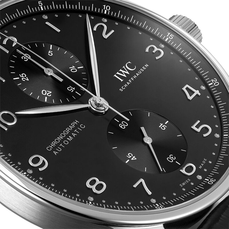 IWC Portugieser Chronograph Black Dial Watch, 41mm image number 3