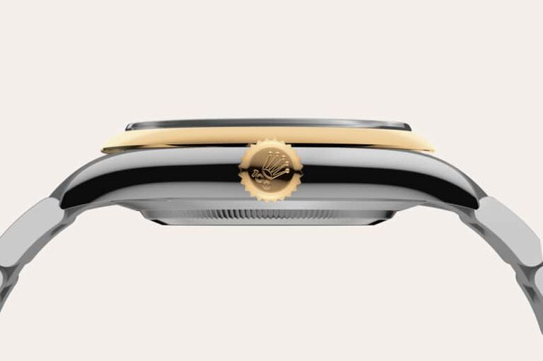 rolex oyster perpetual in yellow rolesor - combination of oystersteel and yellow gold, m134303-0001 - yellow rolesor - ben bridge