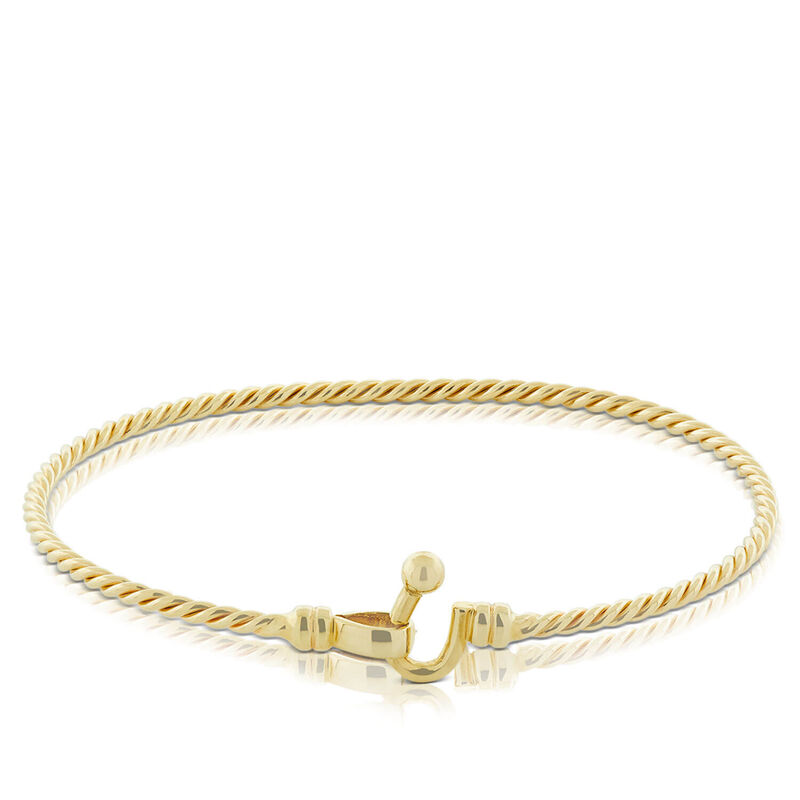 Twisted Wire Bangle 14K image number 0