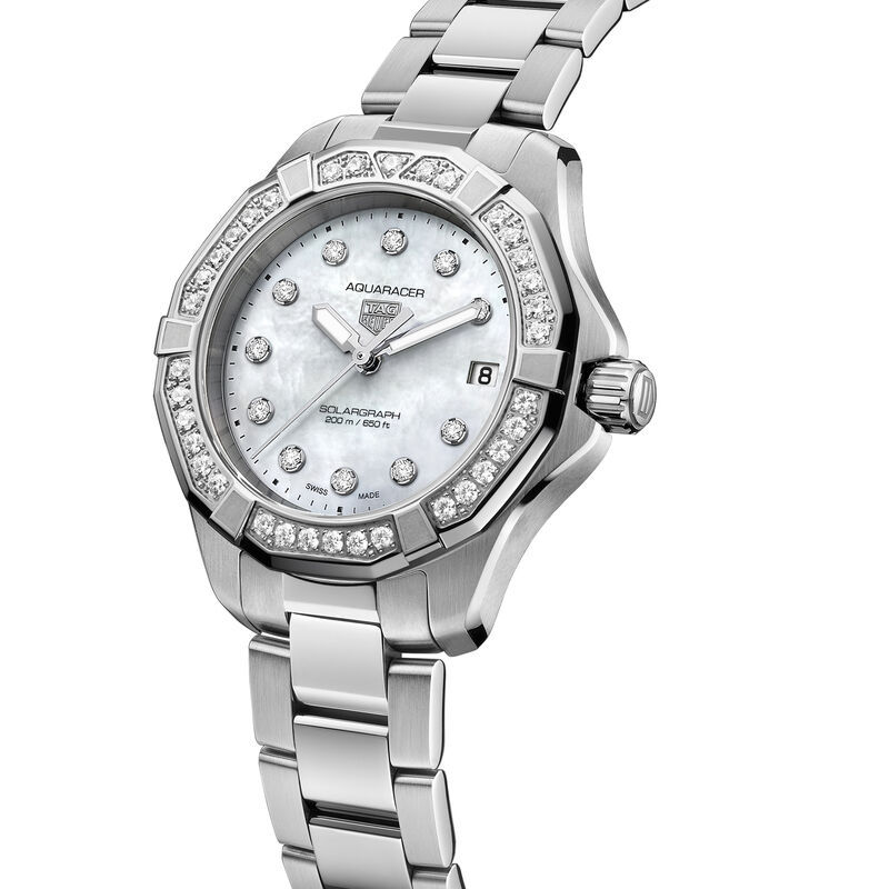 TAG Heuer Aquaracer Professional 200 Solargraph White Dial, 34mm image number 1