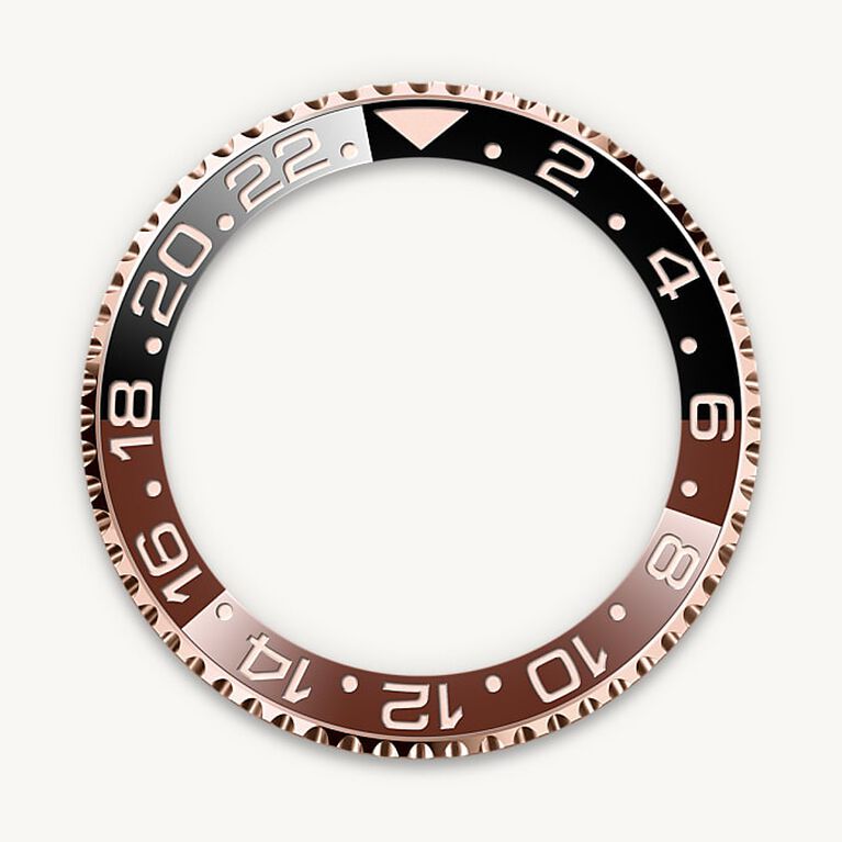 rolex gmt-master ii in everose rolesor - combination of oystersteel and everose gold, m126711chnr-0002 - 24-hour rotatable bezel - ben bridge
