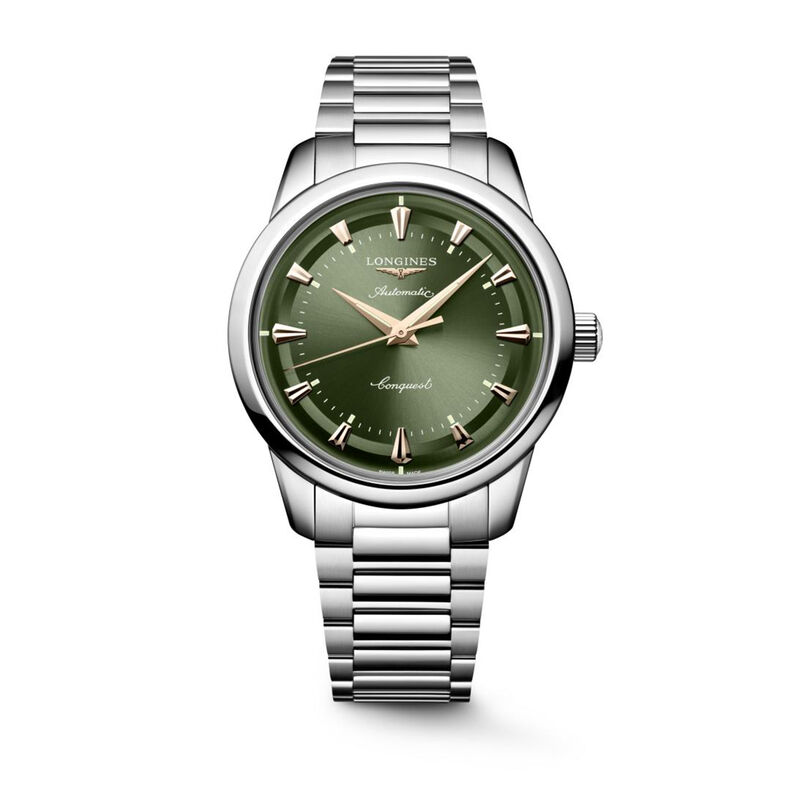 Longines Conquest Heritage Green Dial Watch, 40mm image number 0