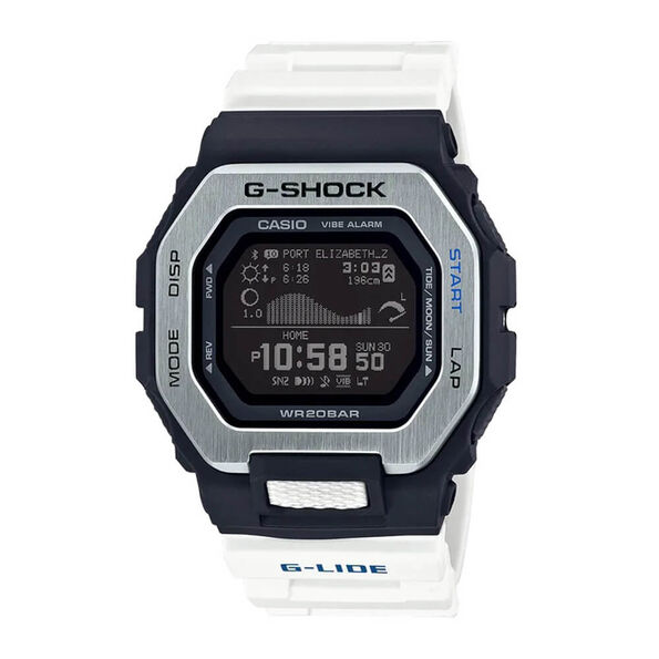 G-Shock G-Lide White Bluetooth Watch, 50.9mm