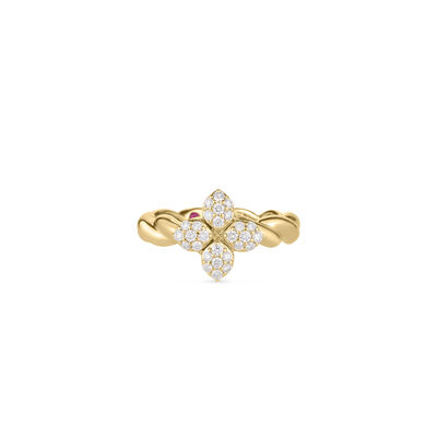 Roberto Coin 18k Yellow Gold Love in Verona Diamond Twist Ring