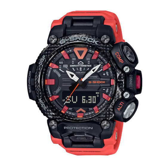 G-Shock Master of G Gravitymaster Orange Bluetooth Watch, 63mm