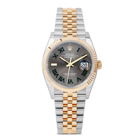 Pre-Owned Rolex Datejust, 36mm 18 Karat Yellow Gold and 904L  Stainless Steel