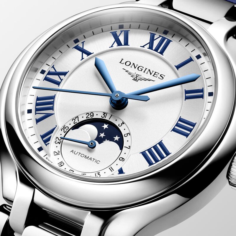 Longines Primaluna Moonphase White Dial Watch, 34mm image number 3