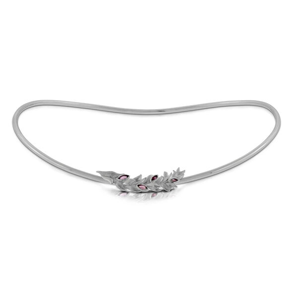Lisa Bridge Rhodolite Garnet Collar Necklace