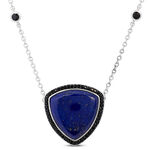 Lisa Bridge Lapis Lazuli & Black Sapphire Necklace