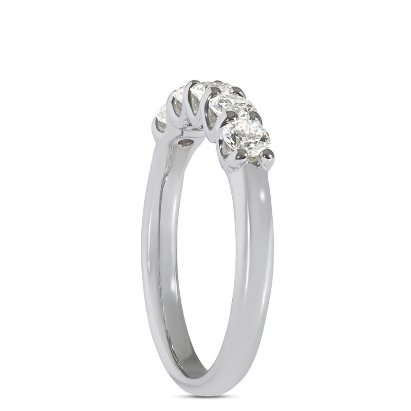 Round Diamond Anniversary Band, 14K White Gold image number 1