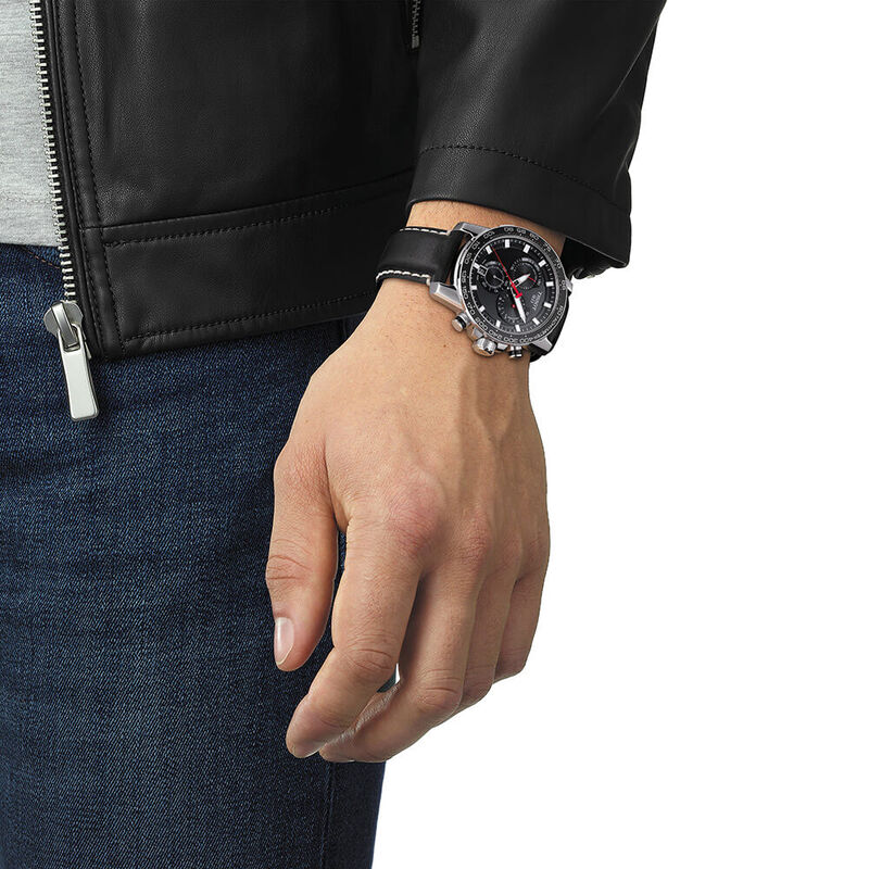 Tissot Supersport Chronograph Black Dial Watch, 45.5mm image number 2
