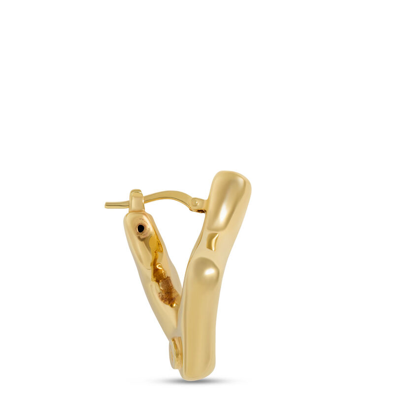 Toscano Front to Back Geo Shaped Hoops, 14K Yellow Gold image number 2