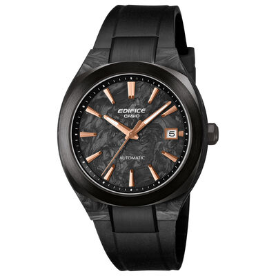Casio Edifice Automatic Black Dial Watch, 38.8mm