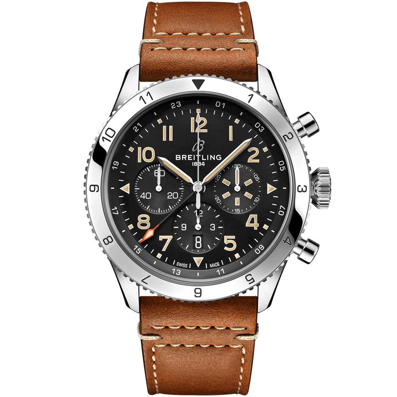 Breitling Classic AVI Super AVI B04 Chronograph GMT P-51 Mustang Black Dial Watch, 46mm image number 0