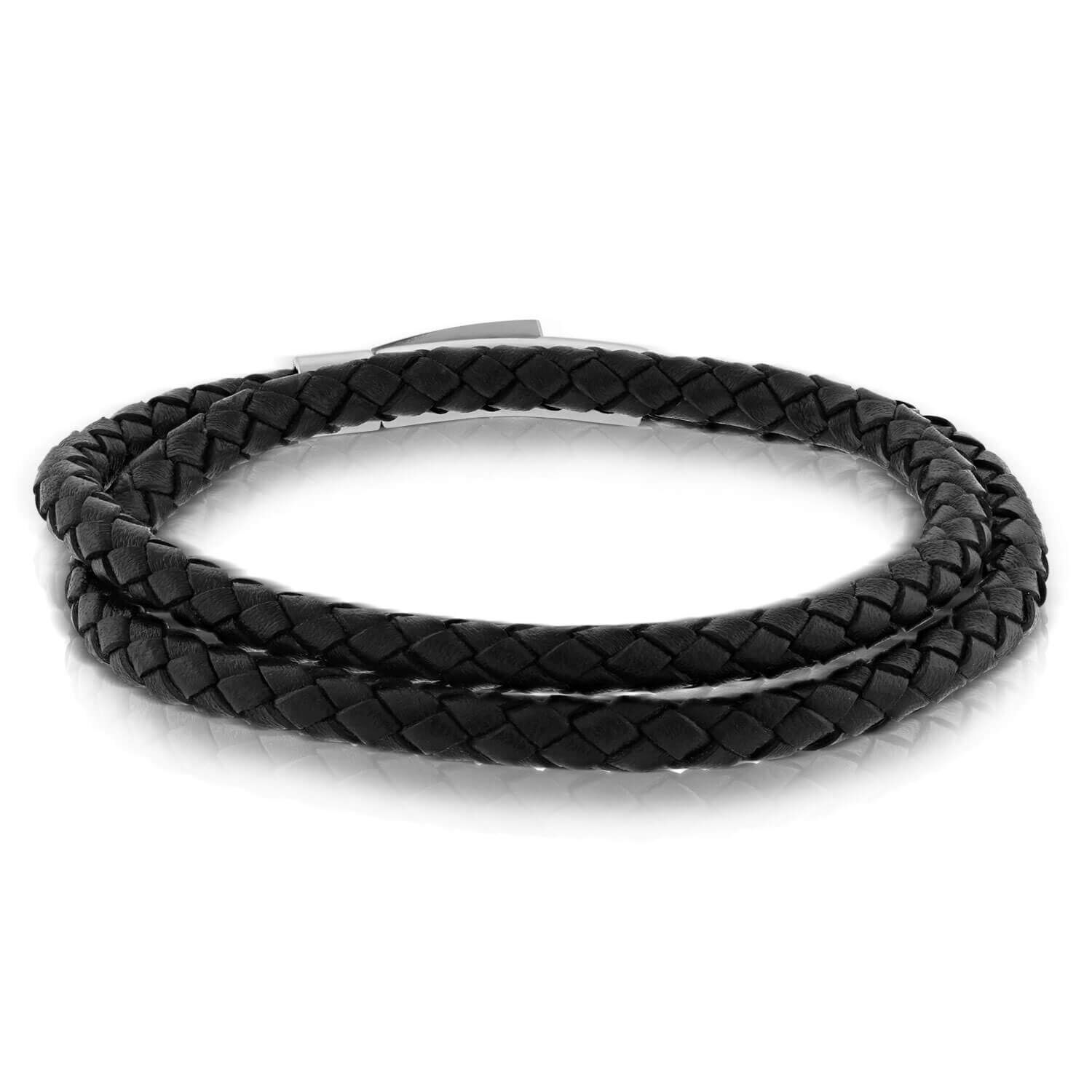 Double Wrap Leather Bracelet