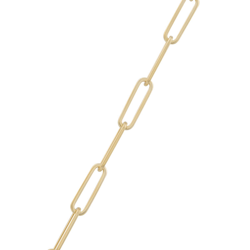 Paperclip Chain Necklace 14K, 18" image number 1