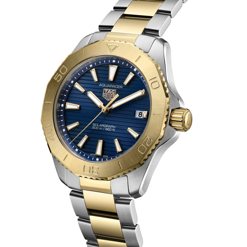 TAG Heuer Aquaracer Professional 200 Solargraph Blue Dial Watch, 40mm image number 3