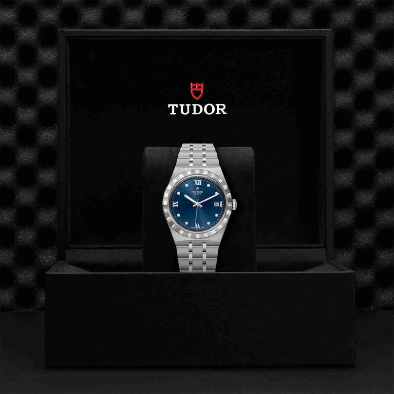 TUDOR Royal Watch Steel Case Blue Dial Steel Bracelet, 38mm image number 1