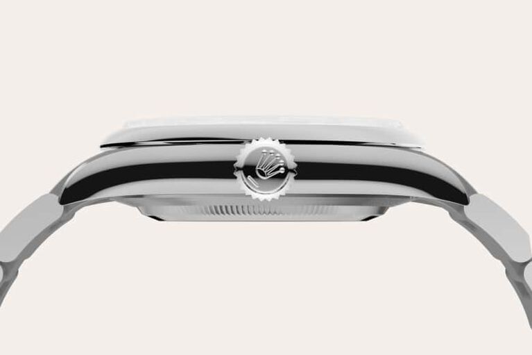 rolex oyster perpetual in oystersteel, m134300-0006 - oystersteel - ben bridge