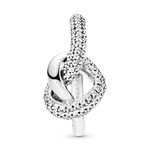 Pandora Knotted Heart CZ Ring