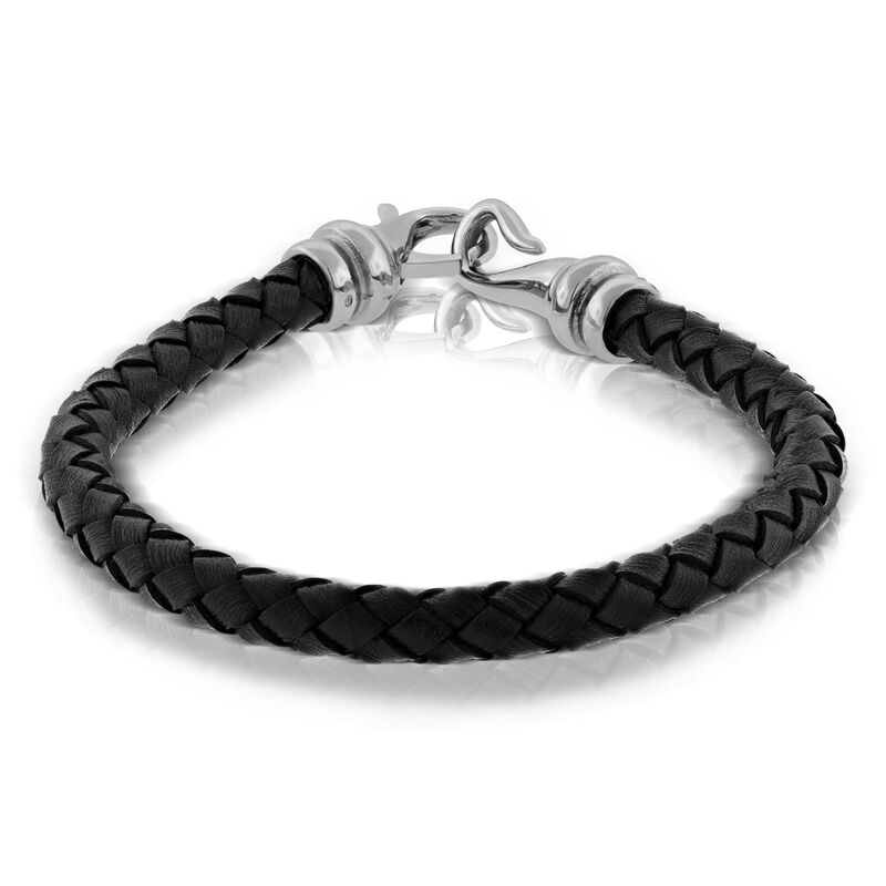 Leather Braided Men's Bracelet image number 0