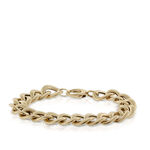 Toscano Reversible Textured Curb Link Bracelet 18K