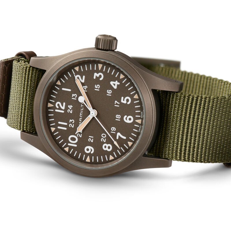 Hamilton Khaki Field Mechanical Watch Green Dial, 38mm image number 3