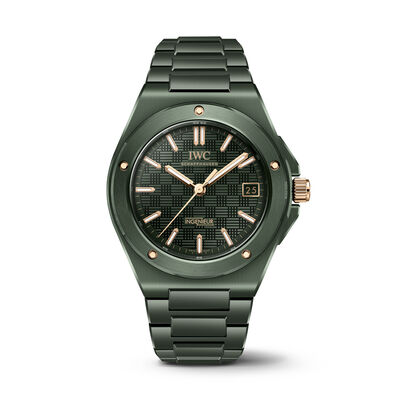 IWC Ingenieur Automatic Green Dial Watch, 42mm