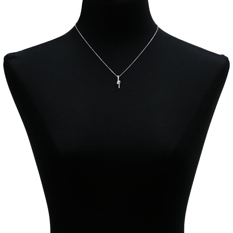 Perfectly Paired 2-Stone Diamond Pendant 14K, 3/8 ctw. image number 3