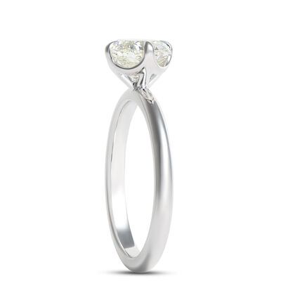 Classic Signature Diamond Engagement Ring, 1.5 Total Weight, 18K White Gold