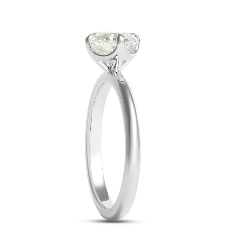 Classic Signature Diamond Engagement Ring, 1.5 Total Weight, 18K White Gold image number 1