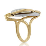 Toscano Double Link Oval Ring 18K