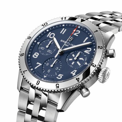 Breitling Classic AVI Chronograph Tribute to Vought F4U Corsair Blue Dial Watch, 42mm