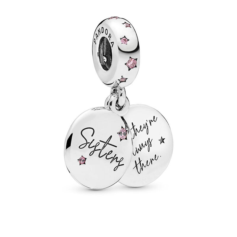 Pandora Forever Sisters Dangle CZ Charm image number 2