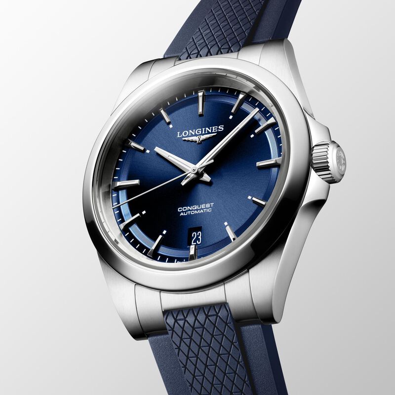 Longines Conquest Blue Dial Watch, 38mm image number 1