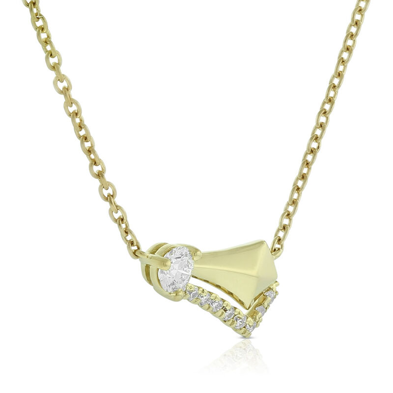 Jade Trau for Ben Bridge Signature Diamond Necklace 18K image number 1