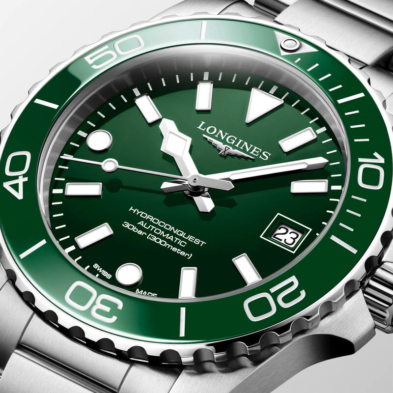 Longines Hydroconquest Green Dial Watch, 39mm image number 2