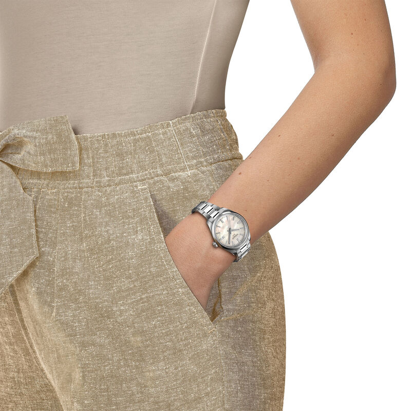 TISSOT PR 100 Quartz Mother of Pearl Dial Watch, 34mm image number 4