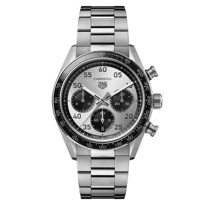 TAG Heuer Carrera Chronograph Sport Silver Dial Watch, 42mm