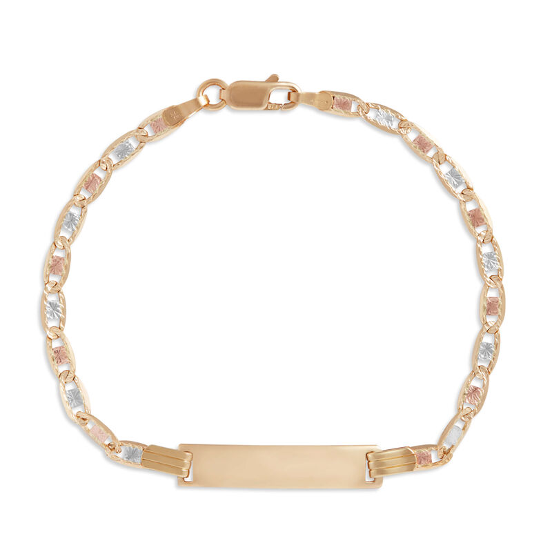 Toscano 6.5-Inch Two-Tone Bracelet, 14K Gold image number 0