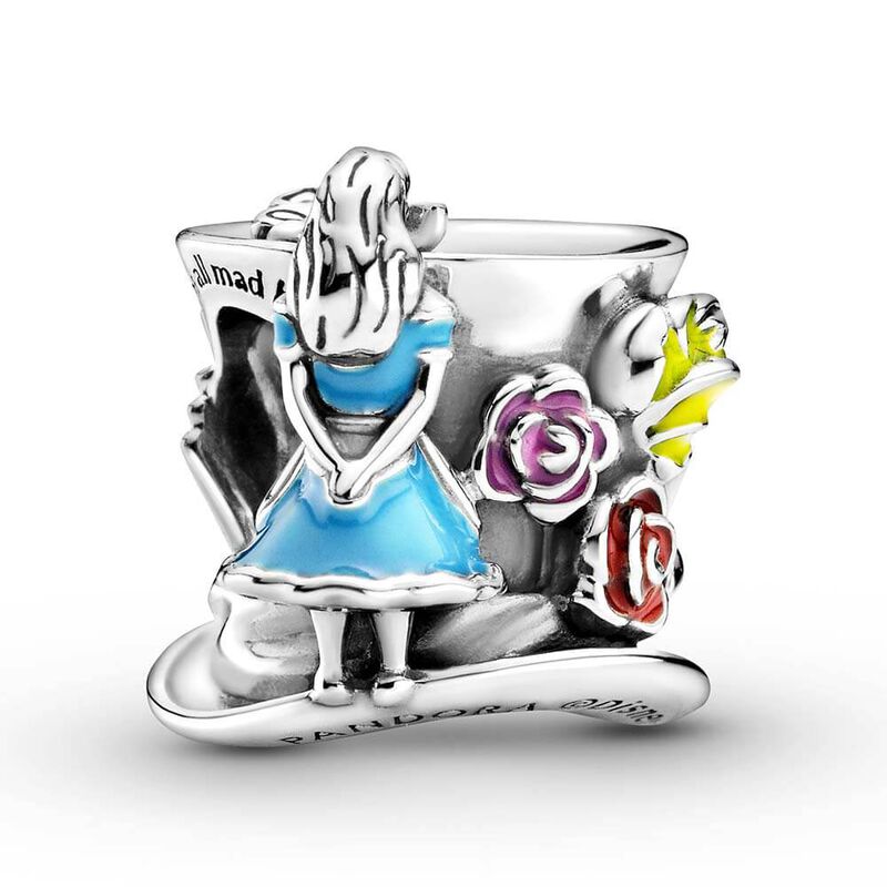Pandora Disney Alice in Wonderland & The Mad Hatter's Tea Party Enamel Charm image number 1