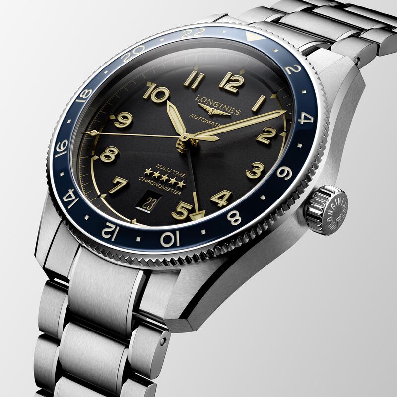 Longines Spirit Zulu Time Anthracite Dial Watch, 42mm image number 2